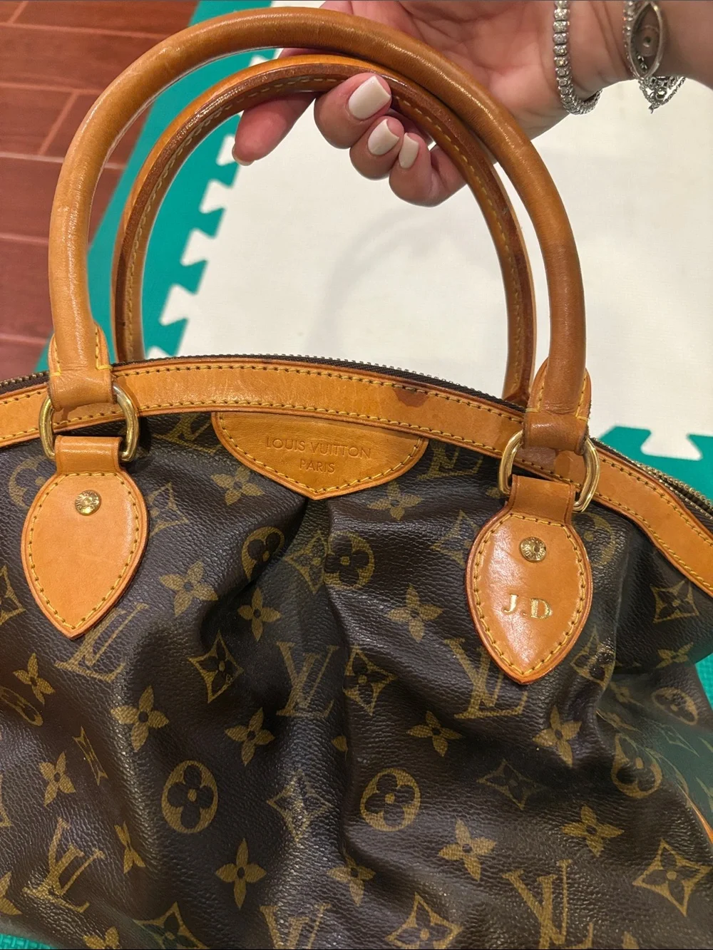 Louis Vuitton Monogram Canvas Satchel with Vachetta Leather Handles